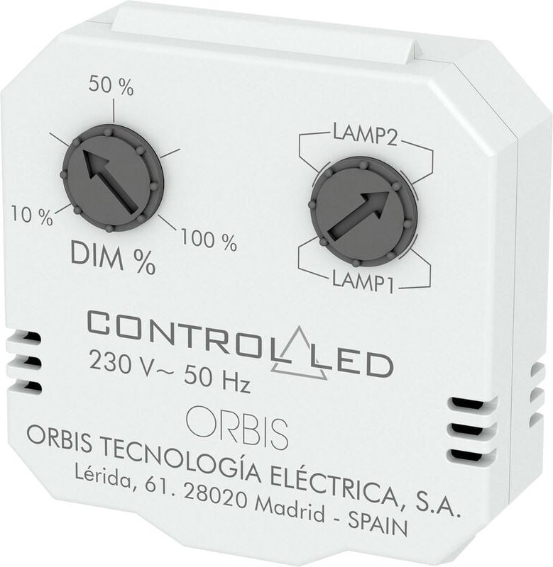 Orbis Zeitschalttechnik - OB200010 Unterputz Dimmer Geeignet für Leuchtmittel: Glühlampe, Energiesparl