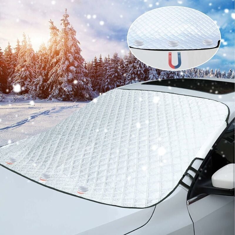 Thumbnail - Ulisem - Windschutzscheiben-Frostschutz, Winter-Windschutzscheibenschutz, Auto-Windschutzscheibenabdeckung, 3 magnetisch...