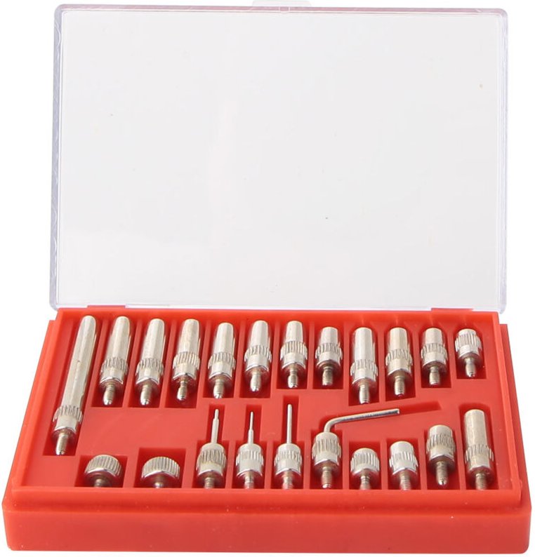 Set mit 22 Teilen Anzeiger, Messgerät, Sonde, Komparator, Zubehör, Instrumentenset, Zubehör.