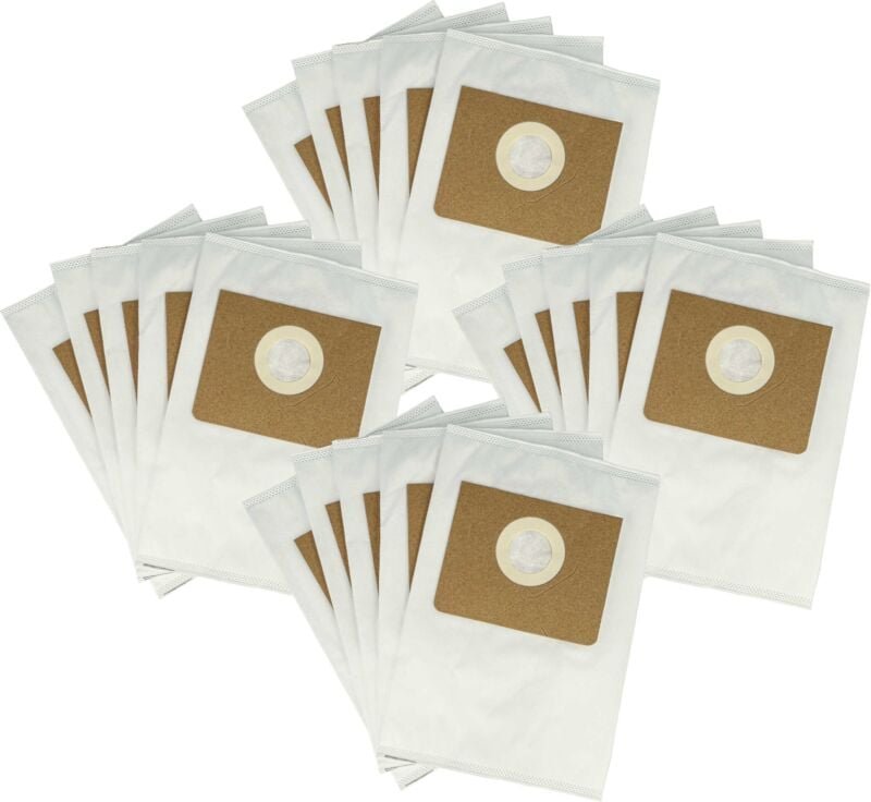 20x Staubsaugerbeutel Ersatz für Kärcher 6.907-469.0 für Staubsauger - Mikrovlies, Typ m, 30cm x 21cm Weiß - Vhbw