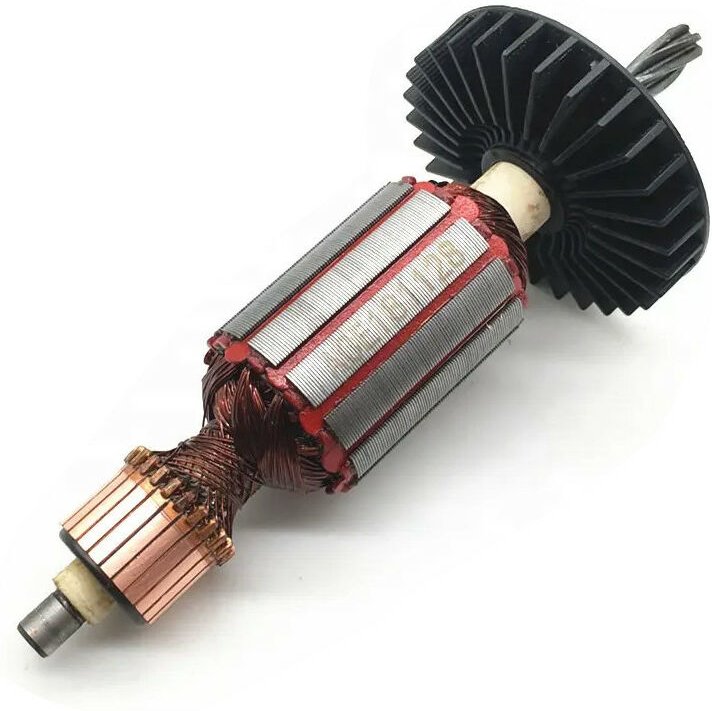 Thumbnail - Trade-shop - Anker Rotor Motor Ersatzteil mit Lüfter kompatibel mit Makita HR2460 HR2460F HR2470 HR2470F HR2470T HR2470F...