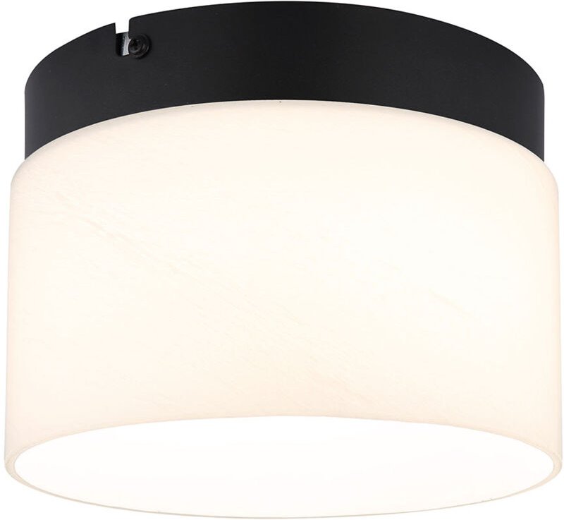 Globo Lighting - Deckenleuchte Lampe Wohnzimmerleuchte led Glas Alabasteroptik weiß cct schwarz