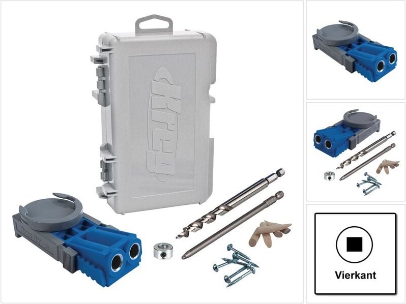 Jig R3 Starter Set ( R3 ) Tischler Komplettset Verbindungssystem Holz mit Bohrschablone R3, Bohrer, Bit, Tiefenanschlag,...