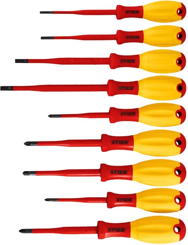 Thumbnail - Schraubendreher-Satz slimVDE+, 9-teilig, 80 - 125 mm, mit Schlitz, Phillips (ph), Pozidriv (pz), PlusMinus-Pozidriv (sl/...