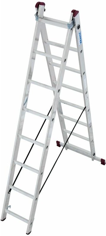 Corda Aluleiter 2x8 Multifunktionsleiter Vielzweckleiter Mehrzweckleiter - Krause