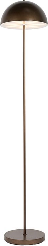 Qazqa - Outdoor-Stehleuchte Pilz Dunkelbronze Wiederaufladbar - Keira