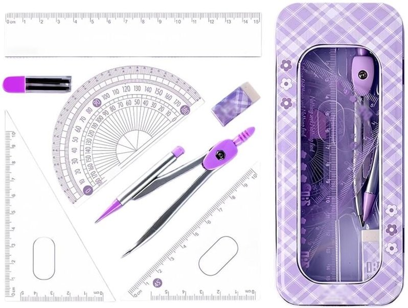 Thumbnail - Geometrie-Set, Geometrie-Kompass, Kompass-Zeichnungs-Geometrie-Sets, geometrisches Zeichenlineal