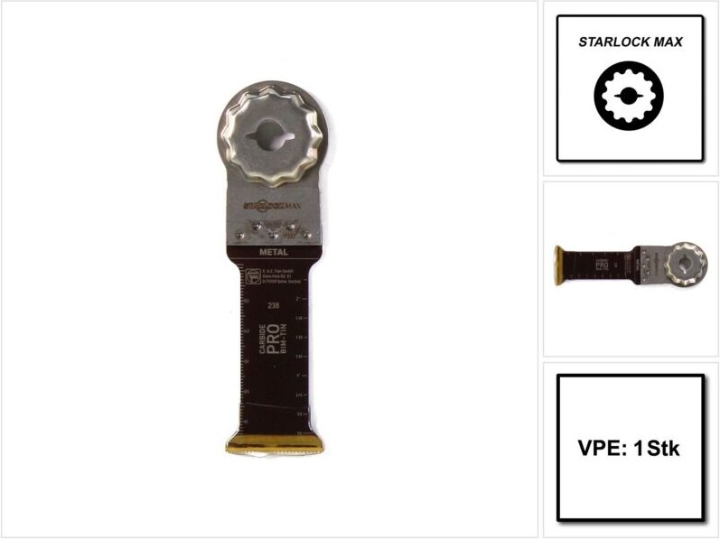 Fein 1x E-Cut Carbide Pro Sägeblatt StarlockMax 35 mm - 63502238210