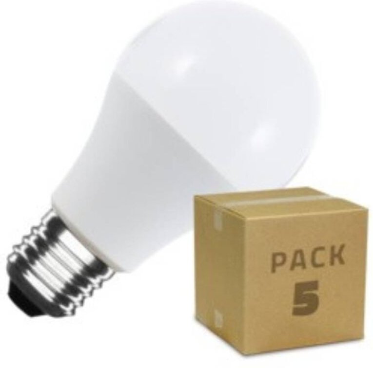 5er-Pack LED-Glühbirnen 12/24V E27 10W 1000 lm A60 No Flicker 4000K Neutralweiß