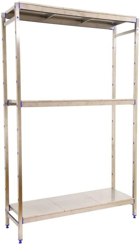 Simonrack Simoninox Initial Edelstahlregal 166 cm breit
