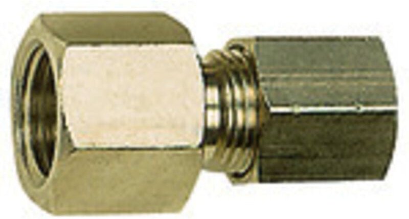 Manometerverschraubung, g 1/8 i., Rohr-Außen-Ø 4 mm, ms vern. - Riegler