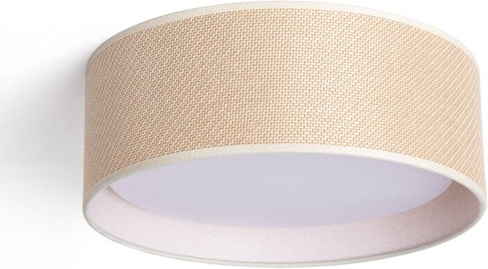 Efectoled - Runde LED-Deckenleuchte Rattan Ø360 Rufus Natürlich