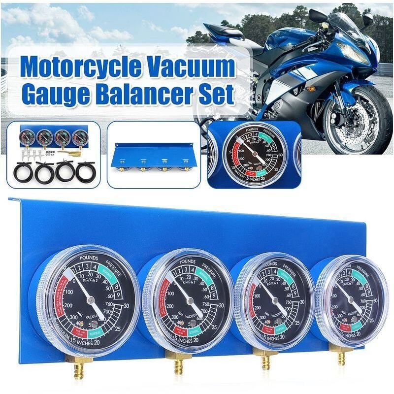 Motorrad Vergaser Kraftstoff Vakuum Gauge Balancer 4 Zylinder Werkzeug