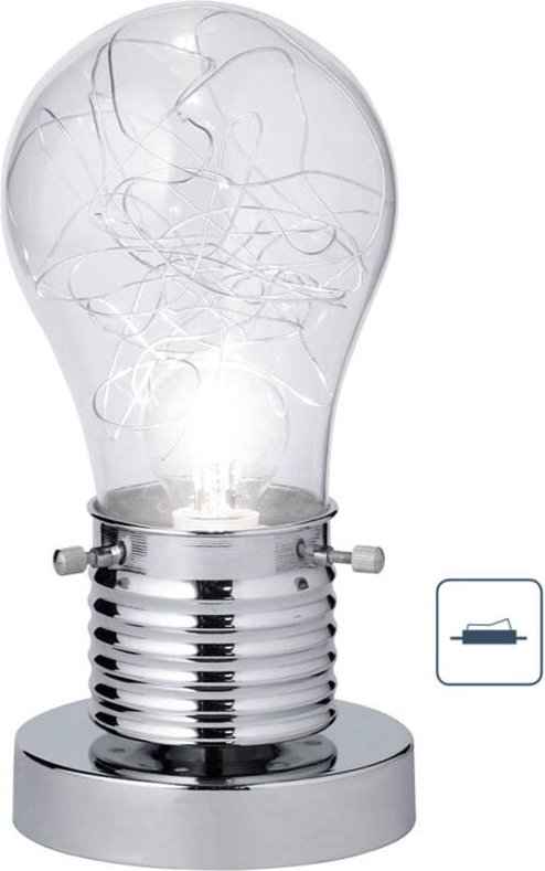 Kleine Tischleuchte futura Glühbirnen Lampe, Höhe 25cm