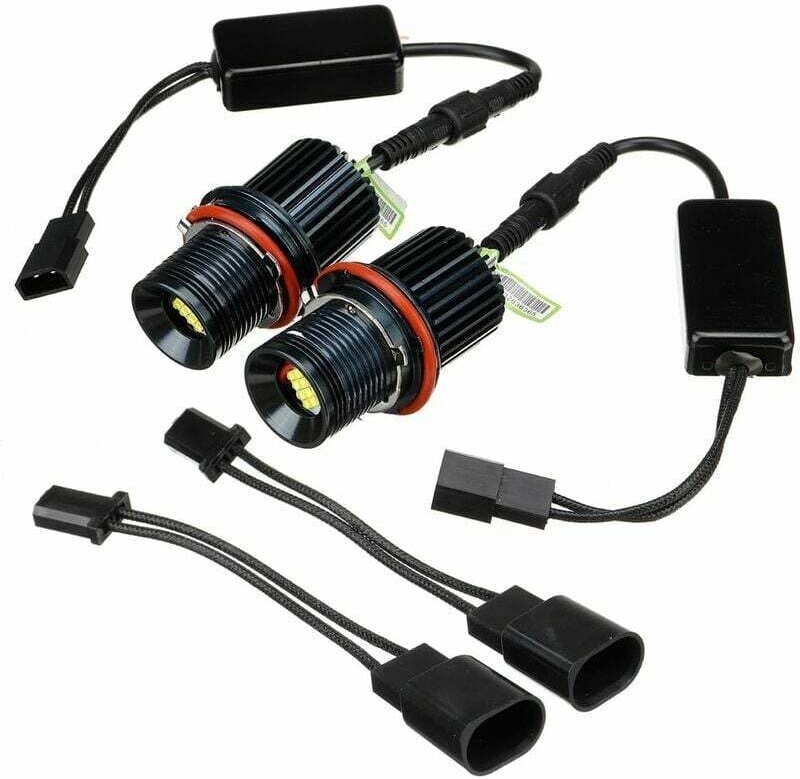 2X Weiß 80W LED Angel Eyes Halo-Ring Marker Birne Für BMW E39 E60 E53