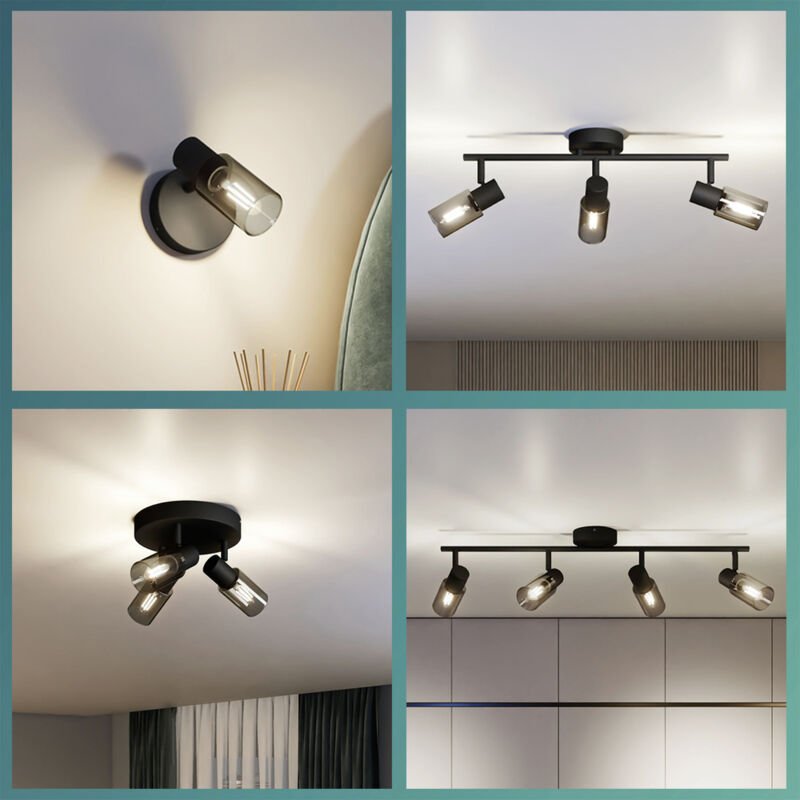 Palms 8720169299290 Deckenstrahler E14 Schwarz - Philips