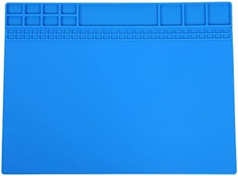 Magnetische Reparaturmatte, hitzebeständig bis 500 °C, magnetische elektronische Reparaturmatte aus Silikon für Lötkolbe...