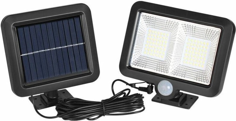 Solarleuchte Außen Bewegungsmelder, LED Solarstrahler Außen, Wasserdicht IP65 120° Beleuchtungswinkel, Solarleuchte mit ...