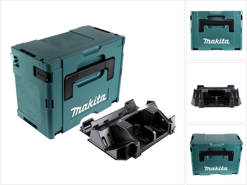 Thumbnail - Makita - makpac 3 Systemkoffer ( 821551-8 ) + Einlage für 4x BL1830B BL1840B BL1850B BL1860B Akku und DC18RD Doppelladeg...