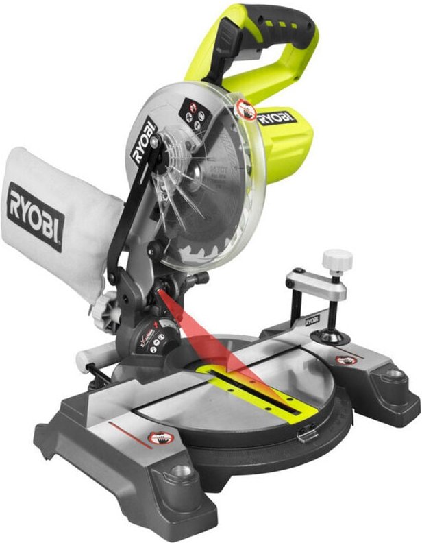 Ryobi - EMS190DCL Akku-Kapp-/Gehrungssäge (ohne Akku), 18V (5133000932)