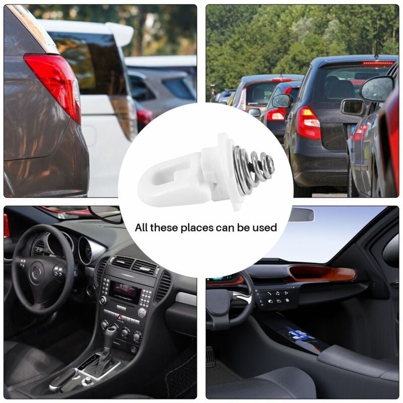 Tlily - 4 stücke Frontstoßstange Halteclip für 407 407SW 607 C5 743712