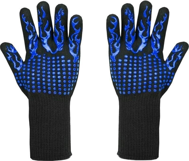 Ersandy - Grillhandschuhe, hitzebeständig bis 800 °c – L5 schnittfeste Handschuhe – Premium-Küchenhandschuhe zum Grillen...