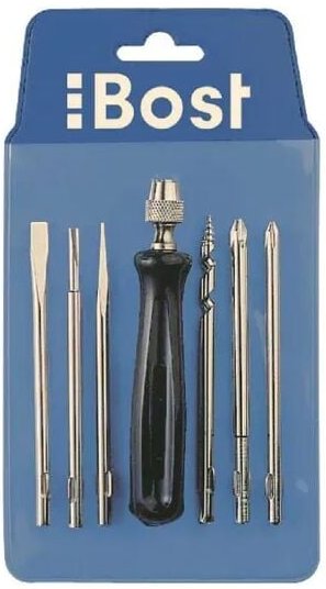 Bost - Mehrklingen-Schraubendreher + Tasche mit 4 Klingen 674050