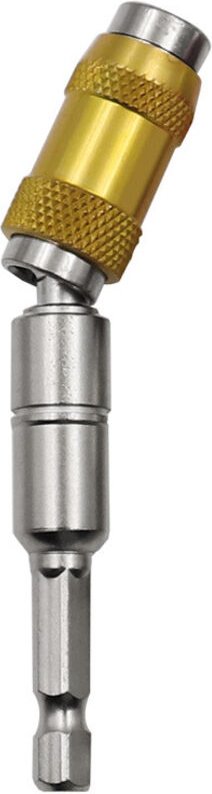 1/4" Sechskant-Magnet-Drehbit-Schnellwechsel-Pilotbit-Drehbithalter für enge Stellen, Magnet-Bithalter (Gelb + Silber)