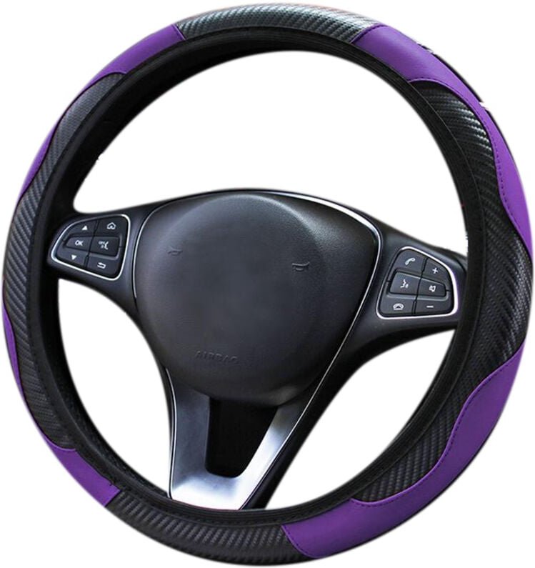 Tlily - Auto Lenkrad Abdeckung Atmungs Aktive Rutschfeste Lenkungs Abdeckungen Internes Zubehör Geeignet für Dekoration ...