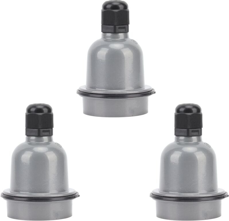 Zoternen - 3 Stück E27-Lampenfassung, wasserdicht, gute Wrmeisolierung, schmelzbestndig, Keramik-E27-Lampenfassung