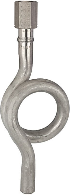 Riegler Wassersackrohr in Kreisform, Schweißanschluss, G 1/2, CrNi-Stahl