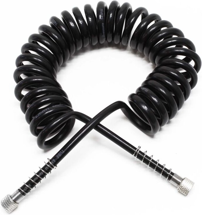 Airbrush Spiralschlauch 2x g 9,51 mm (1/8') Innengewinde 3 m Druckluftschlauch