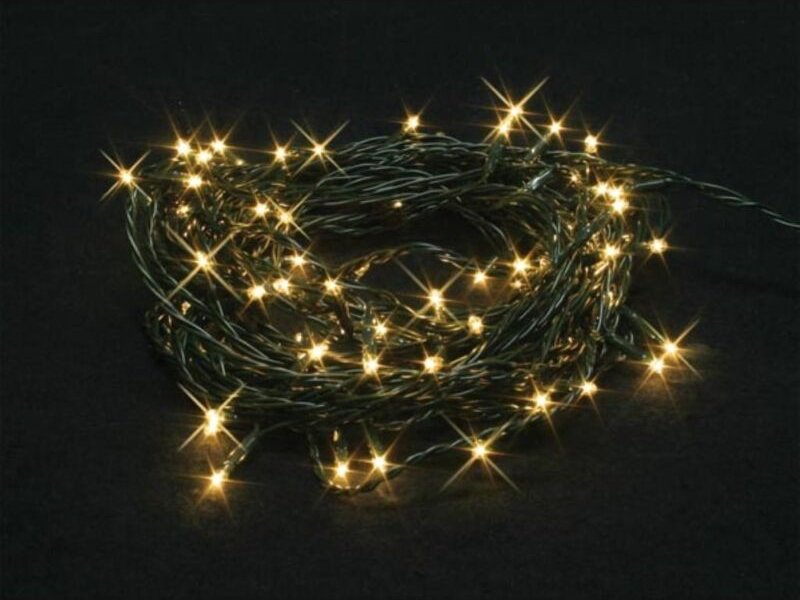 Thumbnail - Velleman - Burstlight led - 20 m - 220 LEDs (44 blinkende LEDs) - Warmweiß - grünes Kabel - 24 v