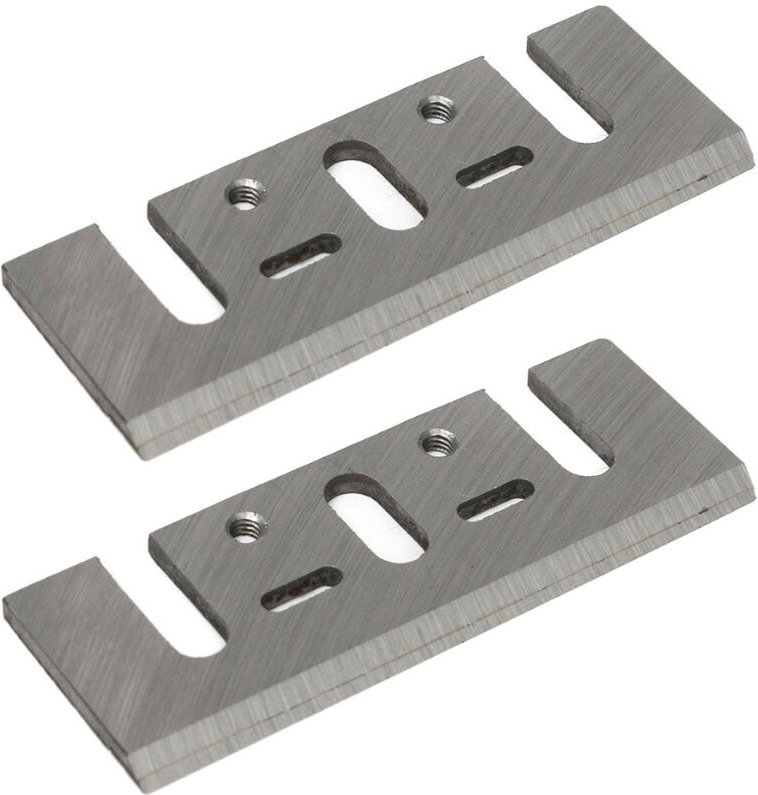 Thumbnail - Trade-shop - Hobelmesser Wendemesser Ersatzmesser hss 82x29x3mm (2 Stück) kompatibel mit Makita, Hitachi, Ryobi, Black &...