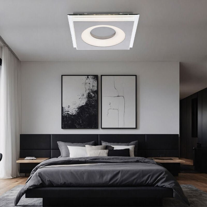 Deckenleuchte Wohnzimmerleuchte Esszimmerlampe Deckenlampe Küchenlampe Schlafzimmerleuchte, Metall Acryl Spiegel nickel-...