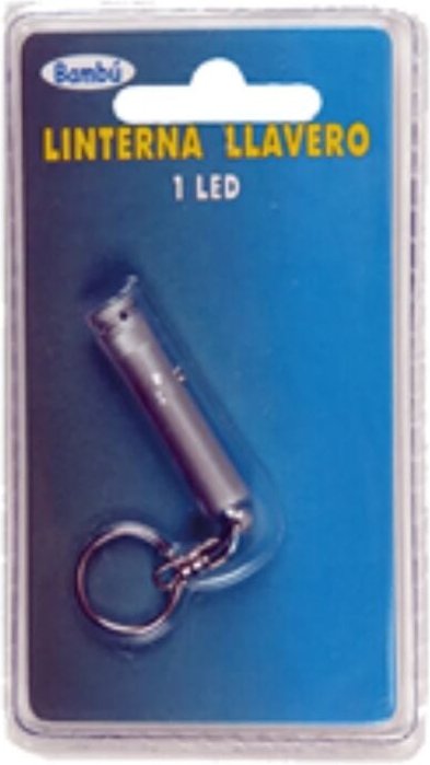 Bamboo Schlüsselanhänger-Taschenlampe 1 led Blister 1029B