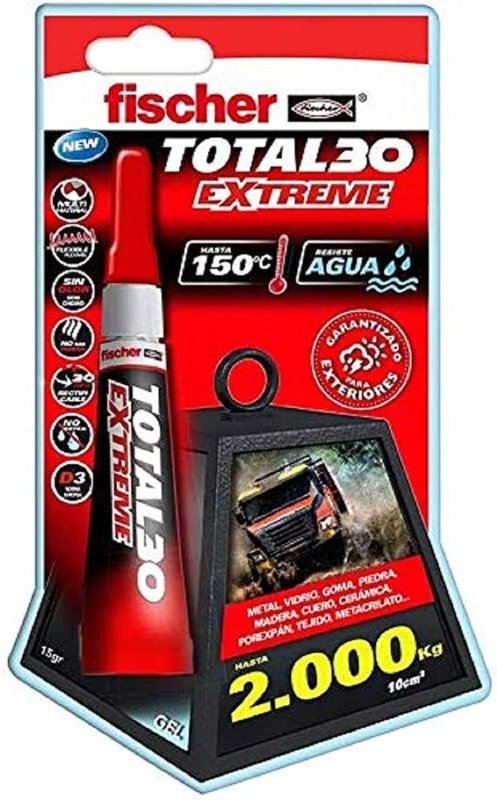 Fischer - Total 30 Extreme Kleber – Großformat-Blister 15 g 541726