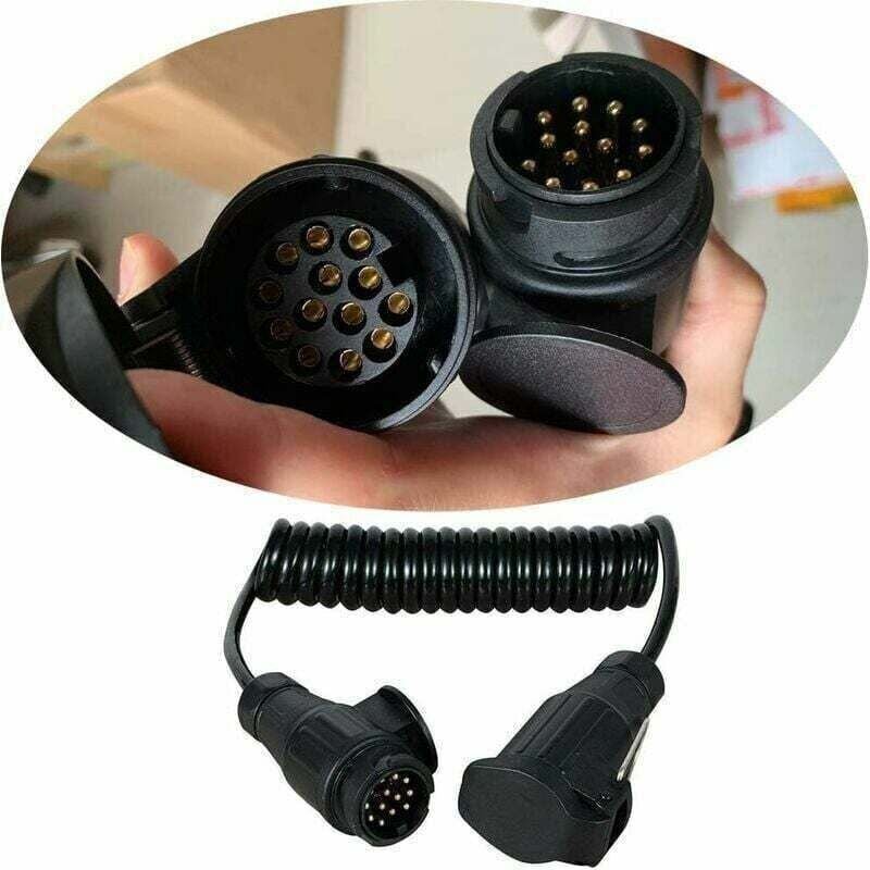 YMYNY 2 m langes Verlängerungskabel, 13-polig auf 13-polig, für Anhänger, Boot, Anhänger, Wohnwagen, Fahrradträger usw.