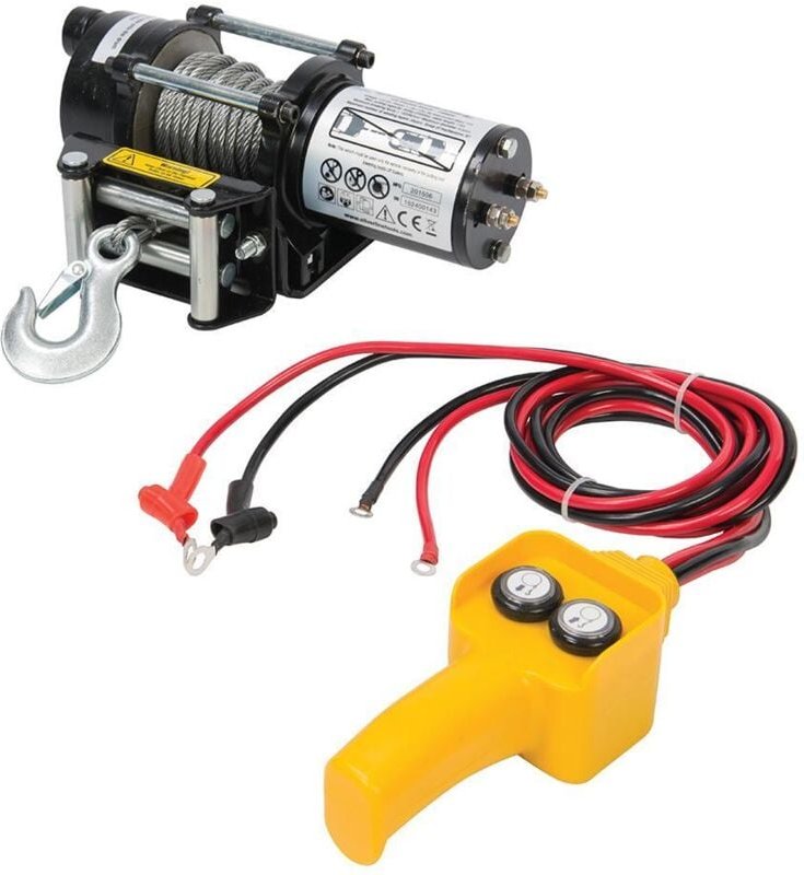 Silverline - Elektrische Seilwinde, 12 v 900 kg