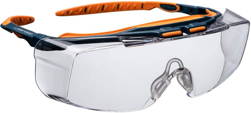 Sicherheitsbrille Peak Otg (kratzfest und beschlagfrei) - farblos - Portwest