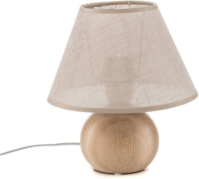 Tischlampe "Gill" aus Holz für Wohnzimmer & Esszimmer von Envostar