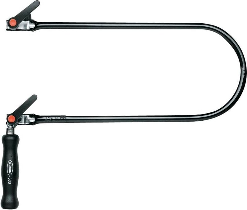 Schiessel - Pebaro Stahlrohr Laubsägebogen mit Schnellspannvorrichtung 750K Ausladung 320 mm