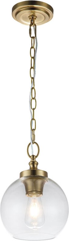 Elstead Feiss Tabby Dome Pendelleuchte Messing brüniert