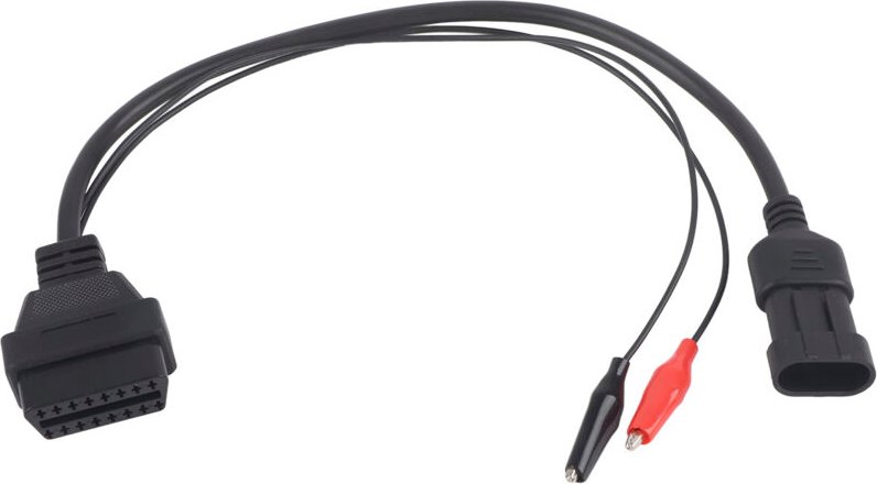 3-Pin auf OBD2 16-Pin Adapterkabel Professionelles Kfz-Diagnosekabel aus Kunststoff und Metall, passend für Alfa Lancia.