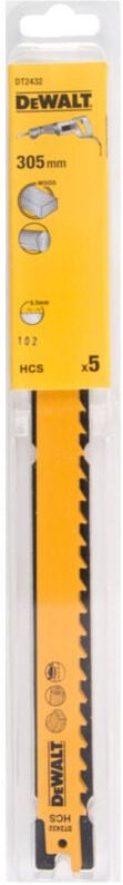 HCS-Säbelsägeblatt 305 Lebendholz (5 Stk.) DT2432-QZ 5 Stk - Dewalt