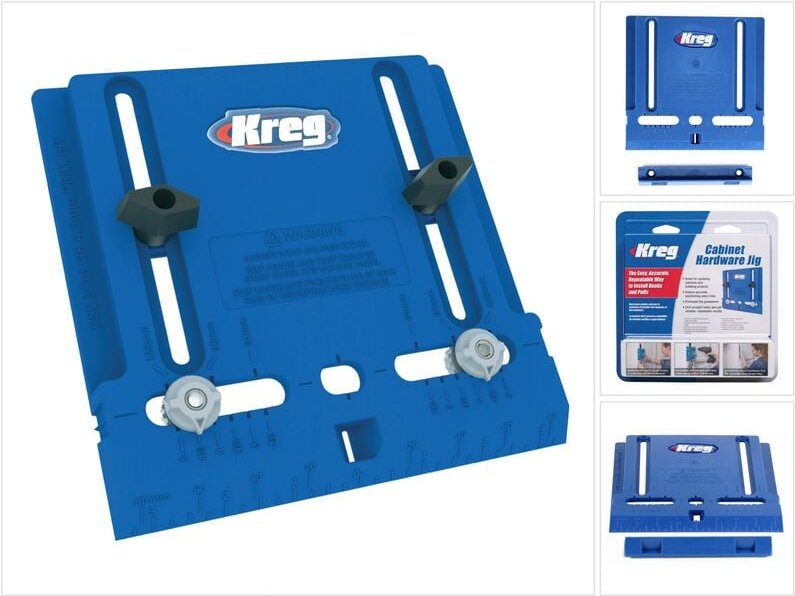 Möbelgriff-Bohrschablone khi-pull-int Montage Schubladen- und Türfronten - Kreg