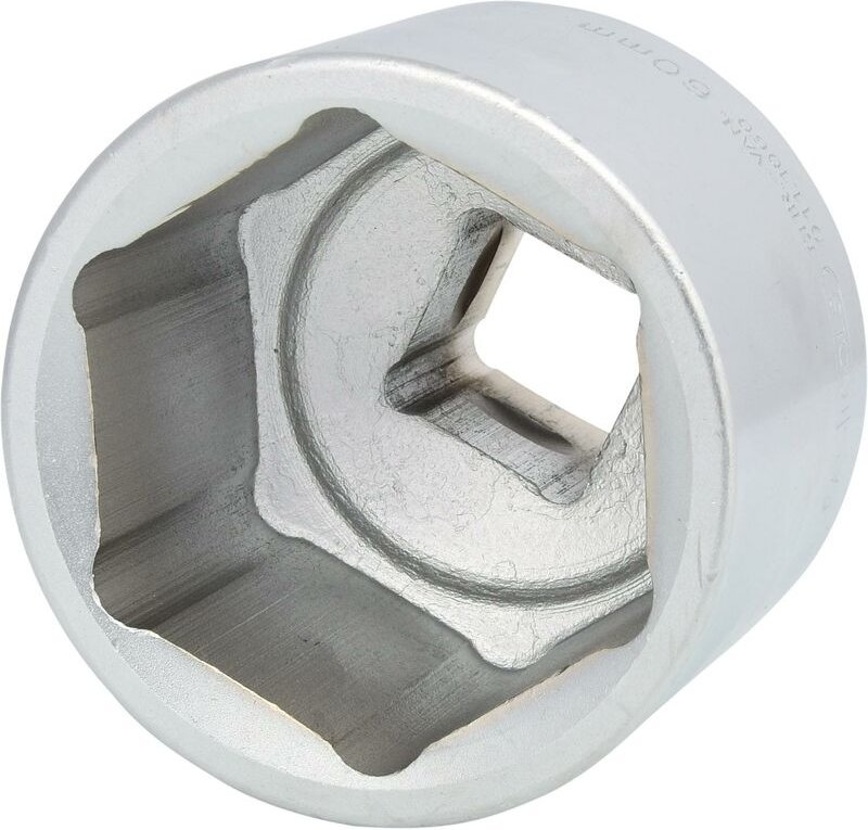 1' Sechskant-Stecknuss, kurz, 60mm