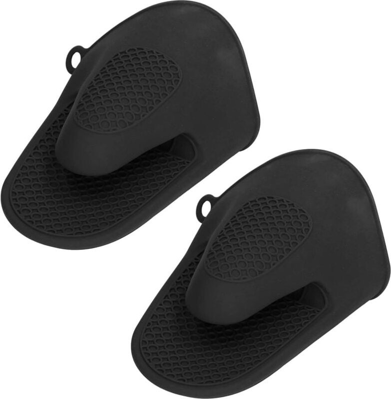 Sollbry - Küchenhandschuhe, Silikon-Kochhandschuhe für den Heimgebrauch (schwarz)