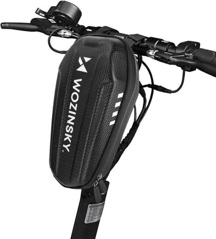 Wozinsky wasserdichte Scooter Lenkertasche 2l Lenkertasche schwarz (WSB3BK)