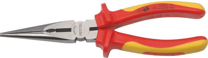 5081208-VDE VDE Flachrundzange, gerade, DIN ISO 5745